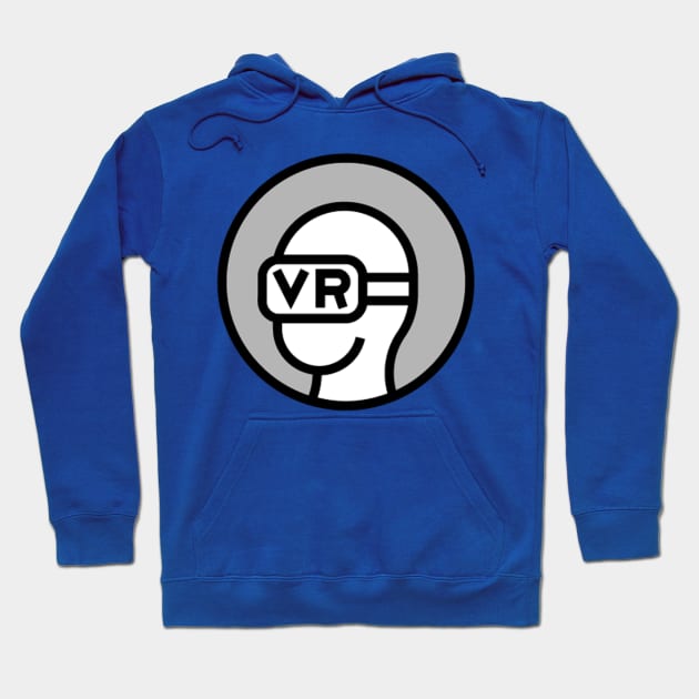 VR (Virtual Reality) Icon Logo Hoodie by AnotherOne